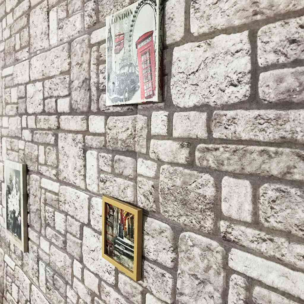 Vidaxl 10 ST Wall Panels 3d Grey Brick EPS