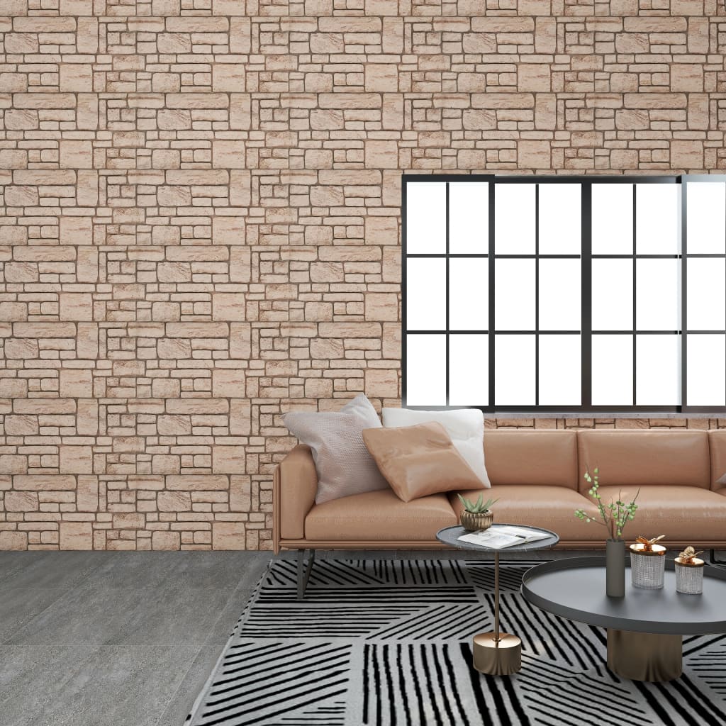 Vidaxl 11 Pannelli a parete ST 3D Beige Brick EPS