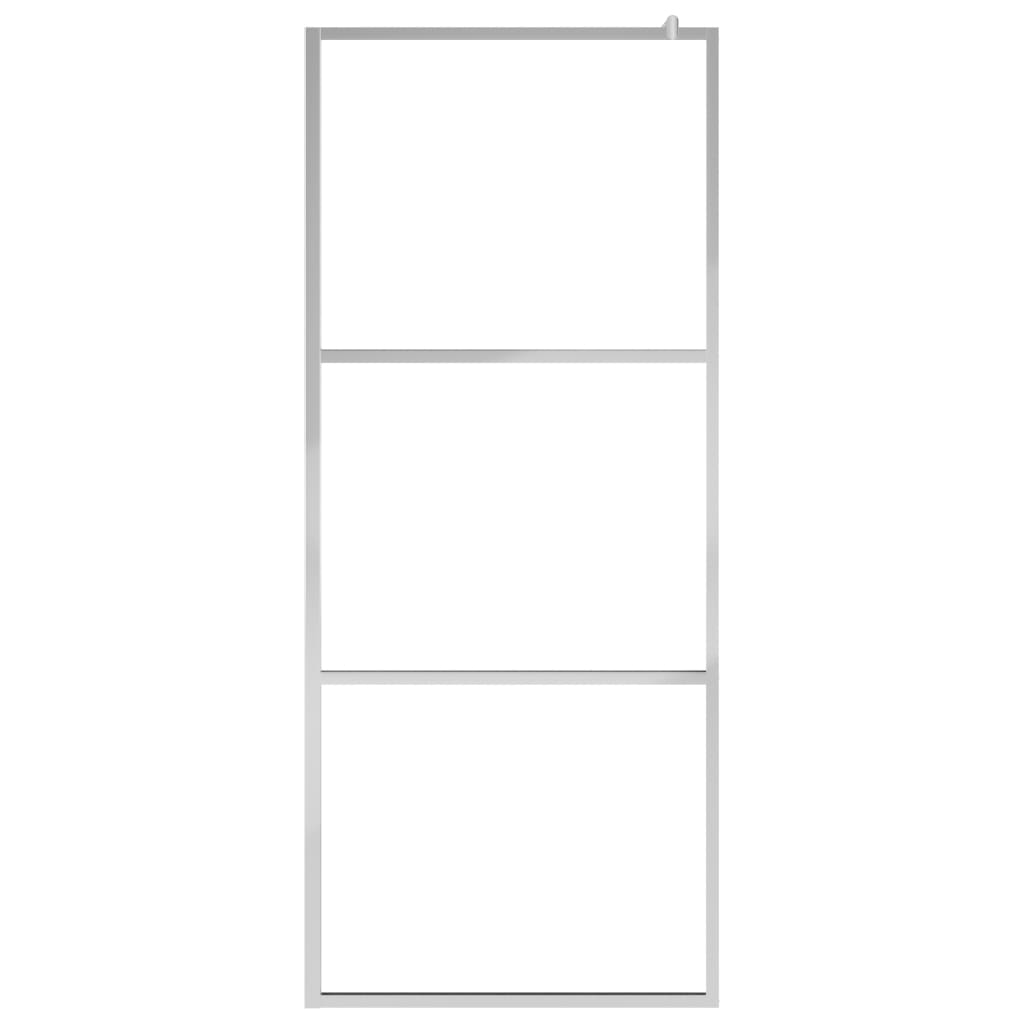 Vidaxl Walk-in Shower Wall Transparent 100x195 cm ESG szkło