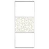 Vidaxl Walk-In Walk Walk avec motif de pierre 90x195 cm Verre ESG