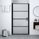 Vidaxl Tappetino per porte per doccia 91x195 cm Black indurito