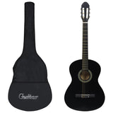 Vidaxl Guitar Classic Beginner With Tas 4 4 39 Black