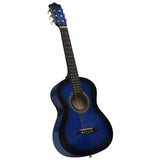 Vidaxl Guitar Classic Children Children With Tas 1 2 34 Blue