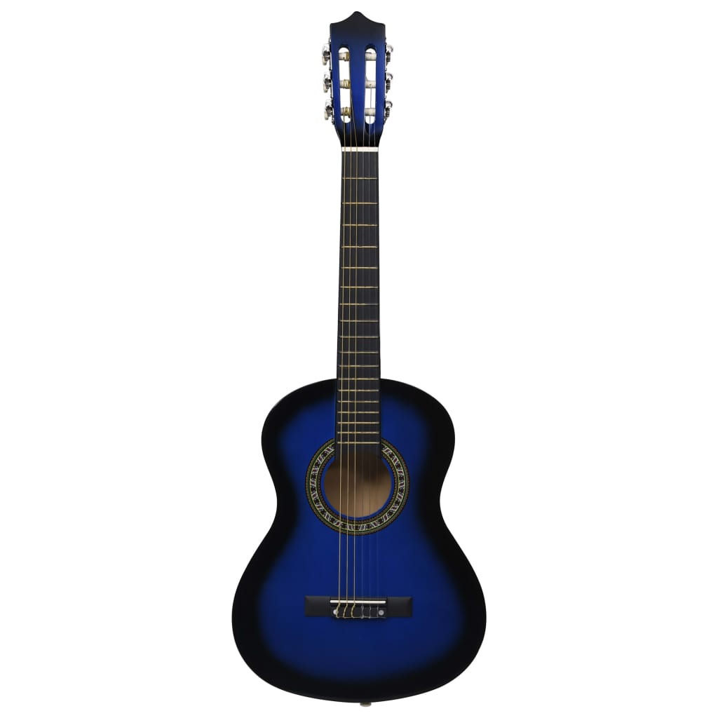 Vidaxl Guitar Classic Children Children With Tas 1 2 34 Blue