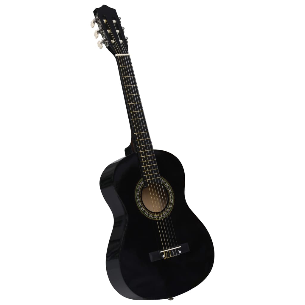 Vidaxl Guitar Classic nybörjare med TAS 1 2 34 SVART