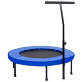 Vidaxl fitnesstrampoline con asa y alfombrilla de seguridad 102 cm