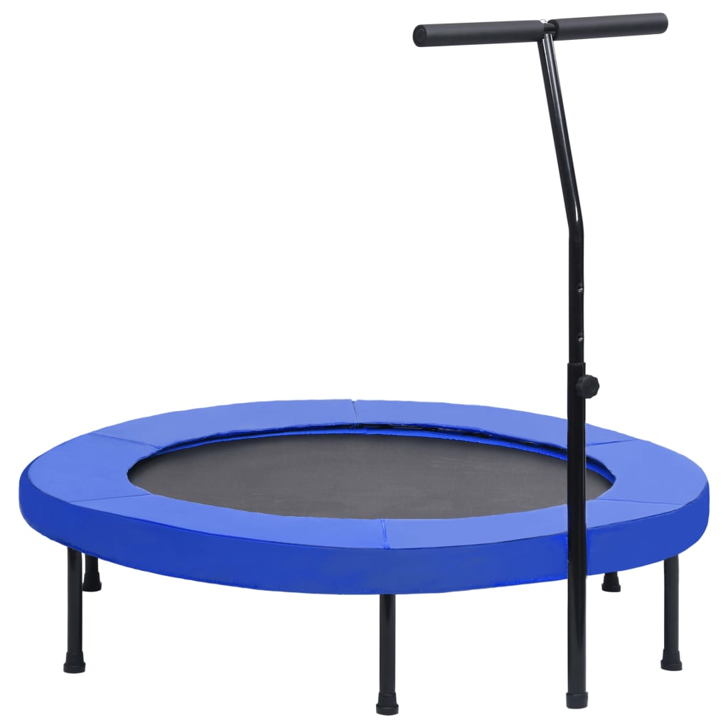 VidaXL Fitnesstrampoline met handgreep en veiligheidsmat 122 cm