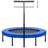 Vidaxl fitnesstrampoline con asa y alfombrilla de seguridad 122 cm