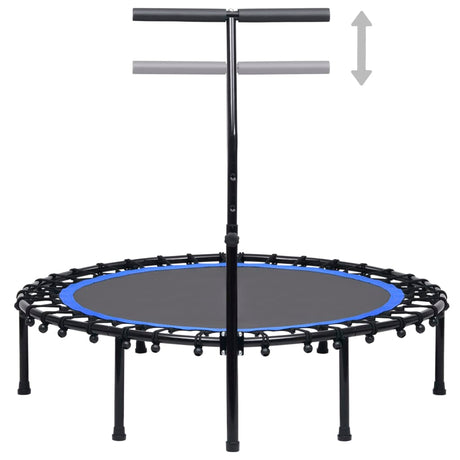 VidaXL Fitnesstrampoline met handgreep 122 cm