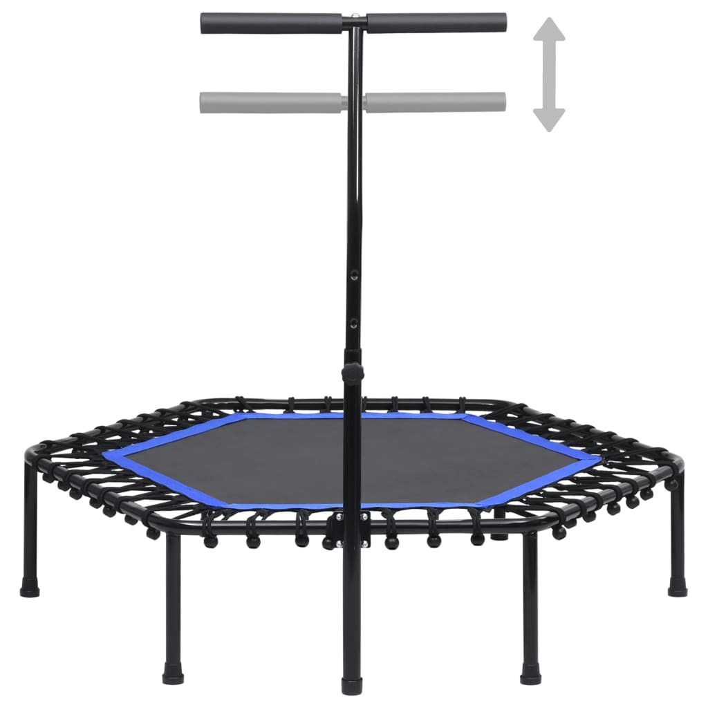 VidaXL Fitnesstrampoline met handgreep 122 cm