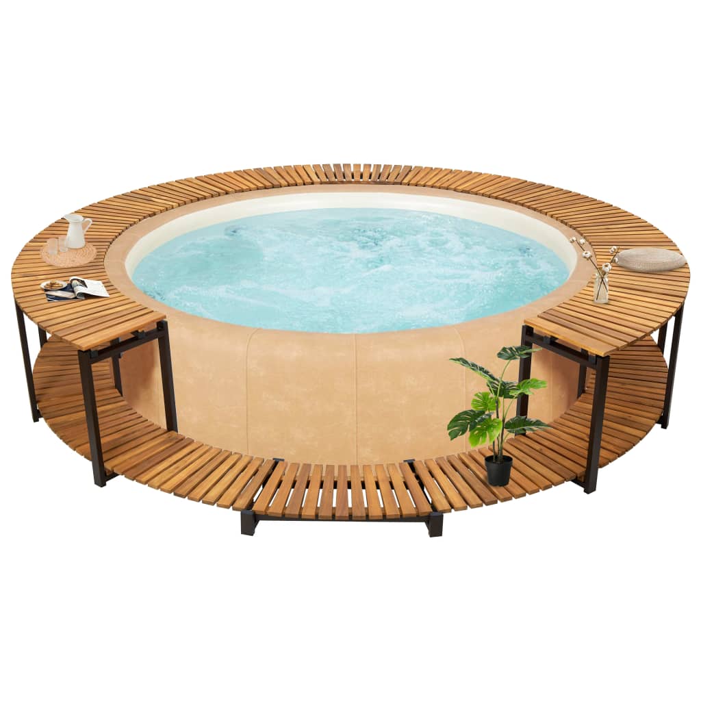 VIDAXL SPA-BOMBOUW 273X53 CM Acacia solida