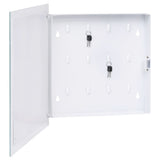 VidaXL key cabinet with magnetic board 35x35x4 cm white