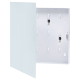 VidaXL key cabinet with magnetic board 35x35x4 cm white