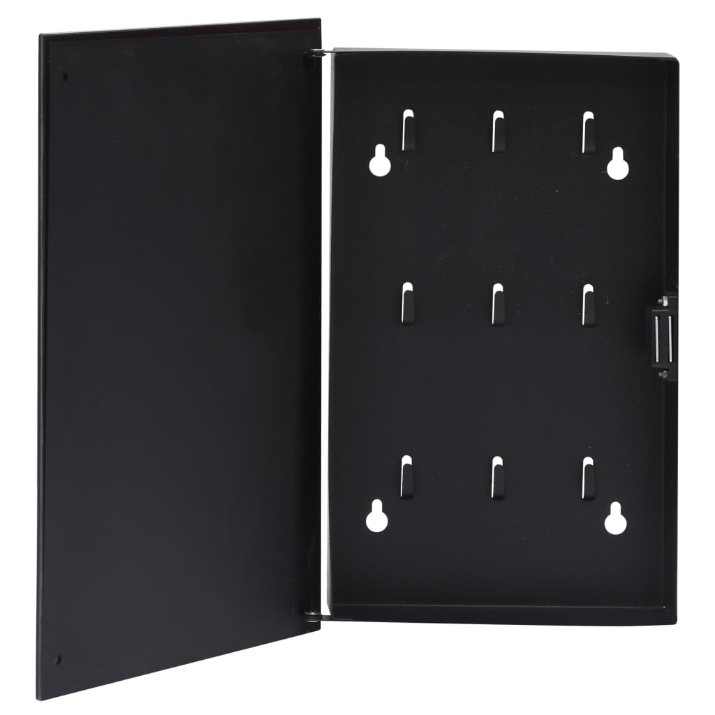 VidaXL key cabinet with magnetic board 30x20x4 cm black