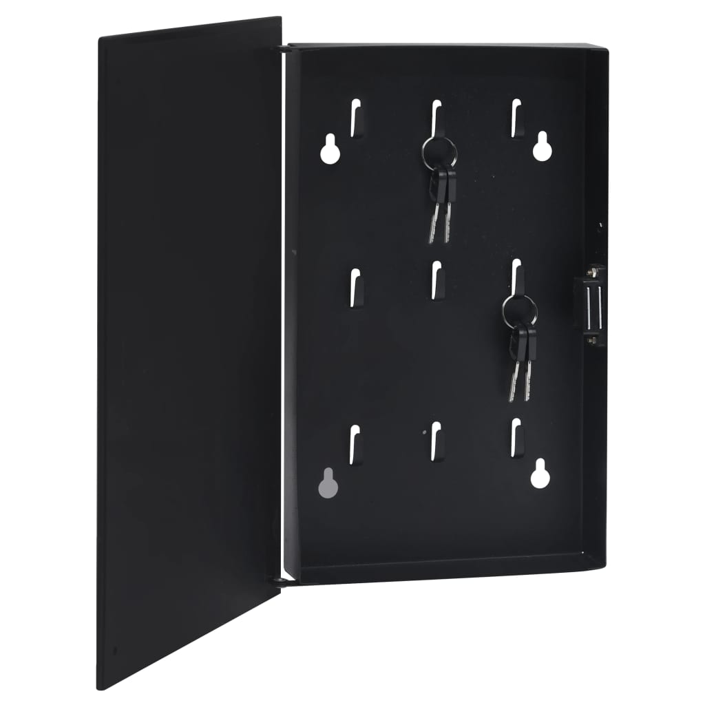 VidaXL key cabinet with magnetic board 30x20x4 cm black