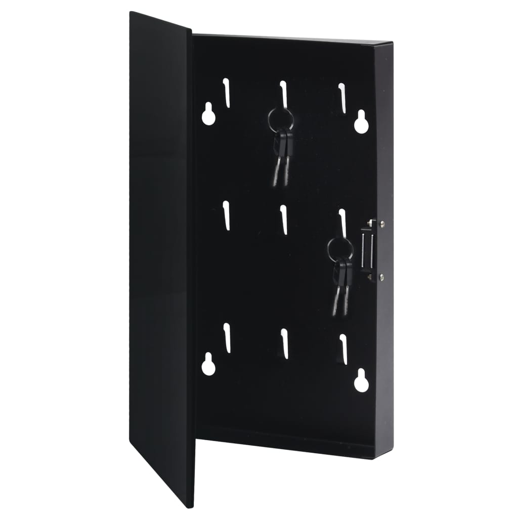 VidaXL key cabinet with magnetic board 30x20x4 cm black