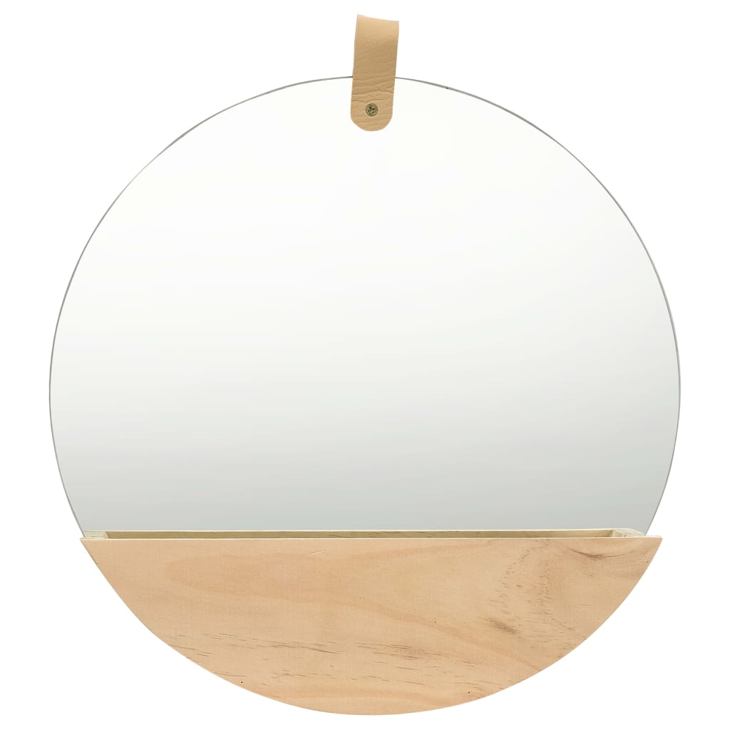 Vidaxl Wall mirror 35 cm Solid pine