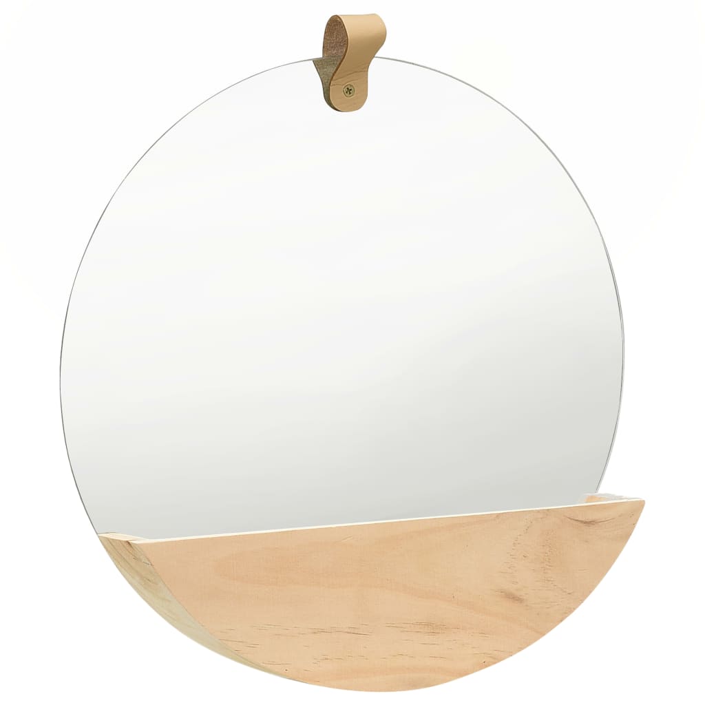 Vidaxl Wall mirror 35 cm Solid pine