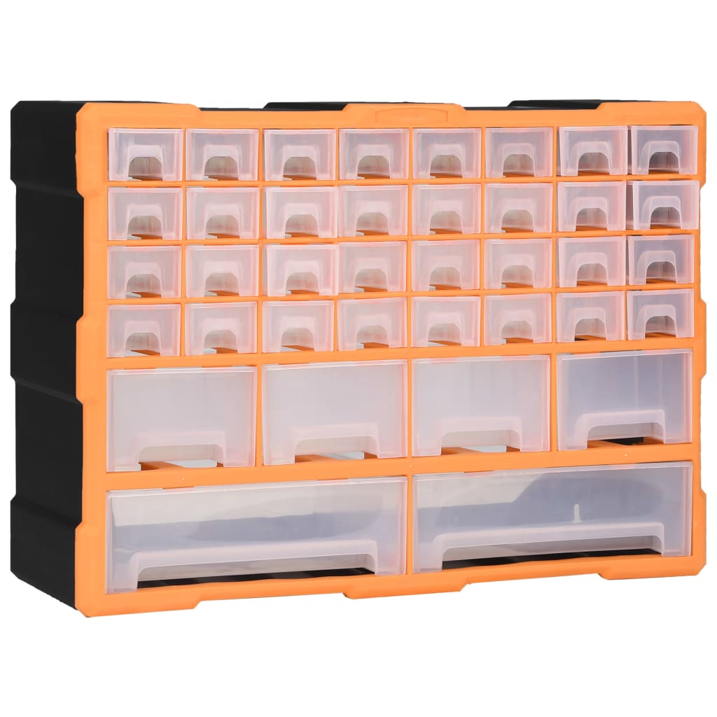 Vidaxl Organizer z 38 szufladami 52x16x37,5 cm