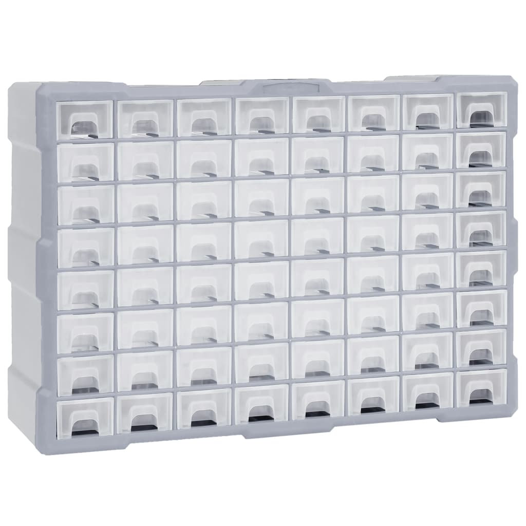 Organizátor Vidaxl s 64 zásuvkami 52x16x37,5 cm