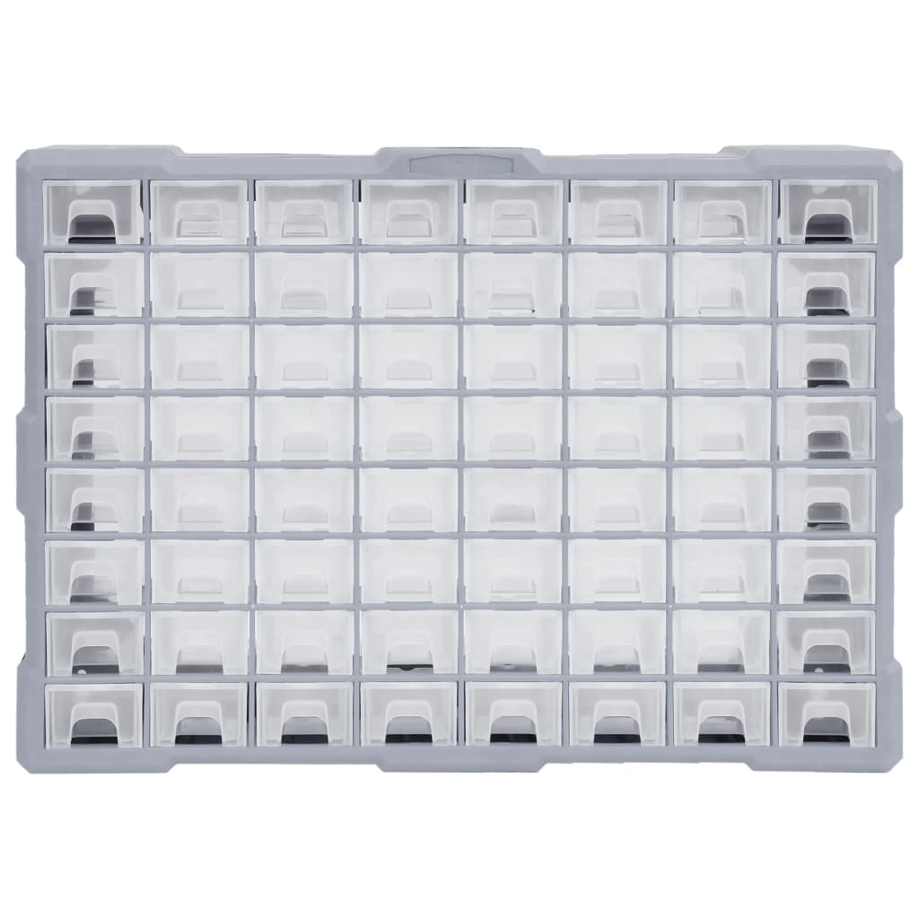 Vidaxl Organizer z 64 szufladami 52x16x37,5 cm