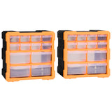 Organizátoři Vidaxl s 12 zásuvkami 2 ks 26,5x16x26 cm