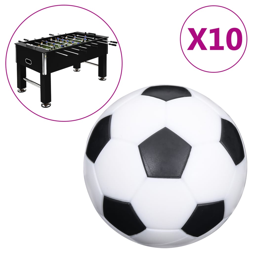 Vidaxl Balls pro fotbalový stůl 10 ks 32 mm abs