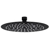 VidaXL rain shower head Round 20 cm Stainless steel black