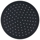 Vidaxl Pain Shower Head Round 25 cm en acier inoxydable noir