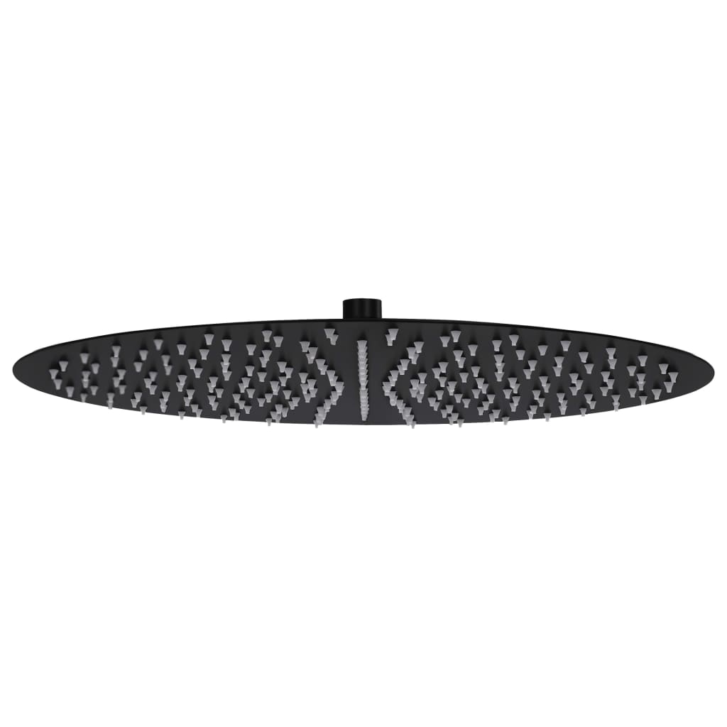 Vidaxl Rain Dochover Head round 40 cm in acciaio inossidabile nero