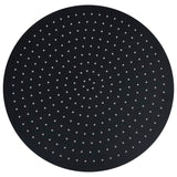 Vidaxl Rain Dochover Head round 50 cm in acciaio inossidabile nero