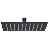 Vidaxl Rain shower head Square 20x20 cm Stainless steel black