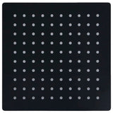 Vidaxl Rain Shower Head Square 20x20 cm en acier inoxydable noir