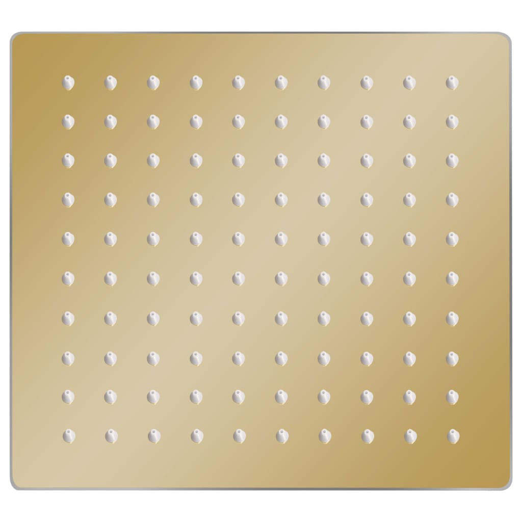 Vidaxl Regenduschkopf Quadrat 20x20 cm Edelstahl Gold gefärbt