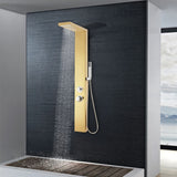 VidaXL shower panel system Stain -free steel 201 gold colored