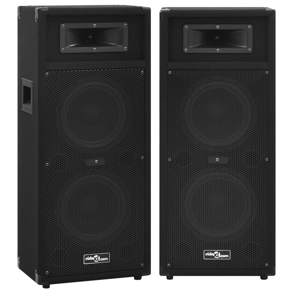 VidaXL Hifi-podiumluidsprekers 2 st passief professioneel 1000 W zwart