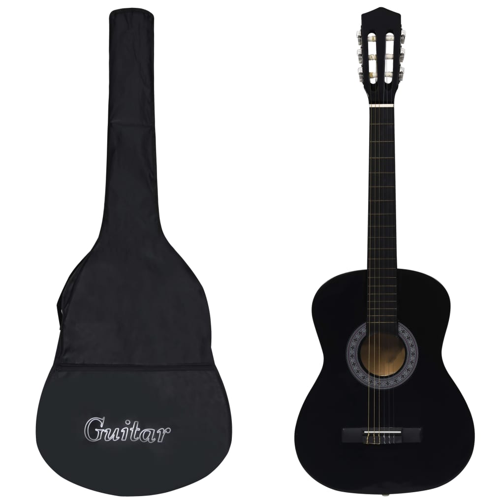 Vidaxl Guitar Classic Beginner With Tas 3 4 36 Black