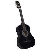 Vidaxl Guitar Classic Beginner avec tas 3 4 36 noir