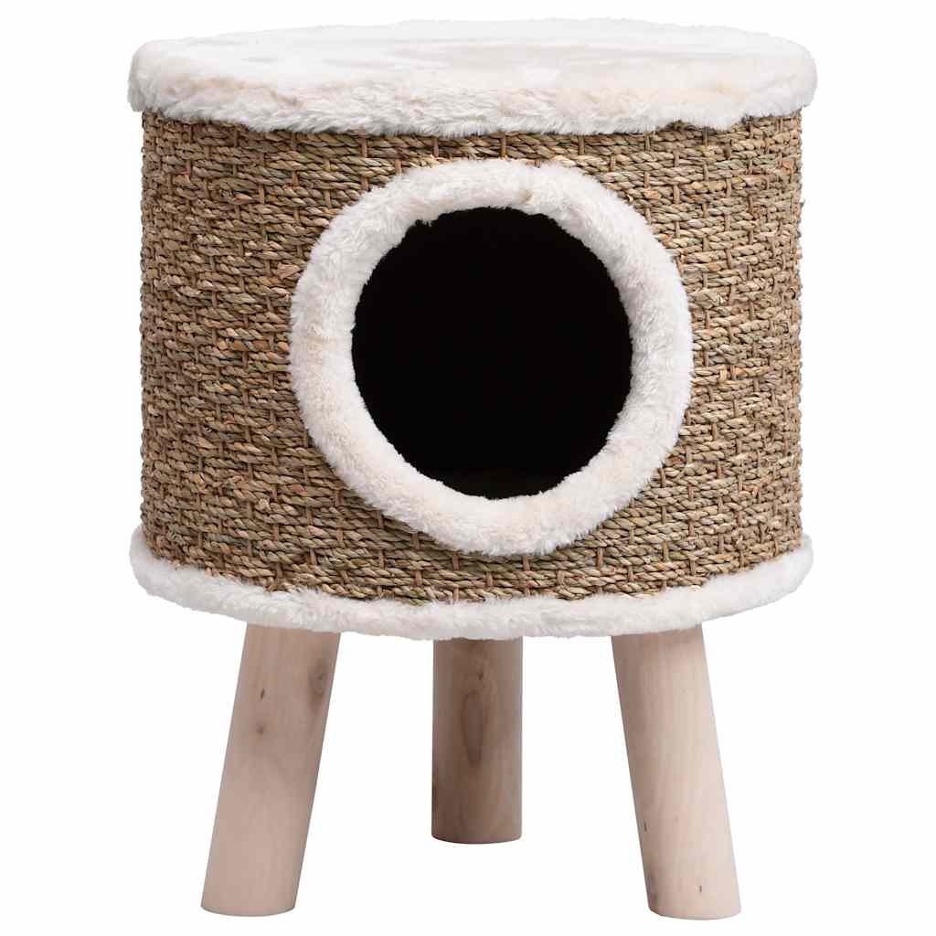 Vidaxl Kattenhuis con gambe di legno 41 cm Sealgrass