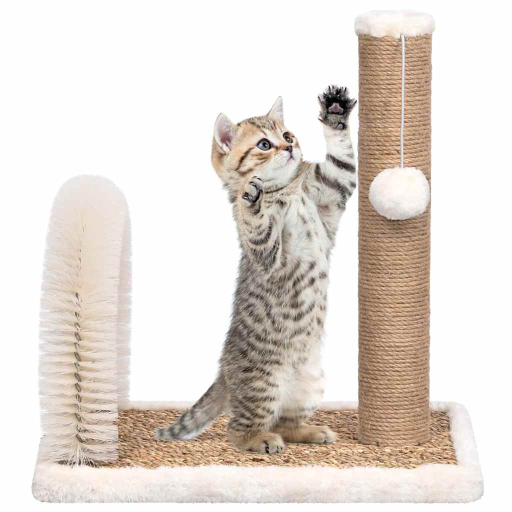 Vidaxl Cat Scratching Post avec arc de brosse et poteau de grattage