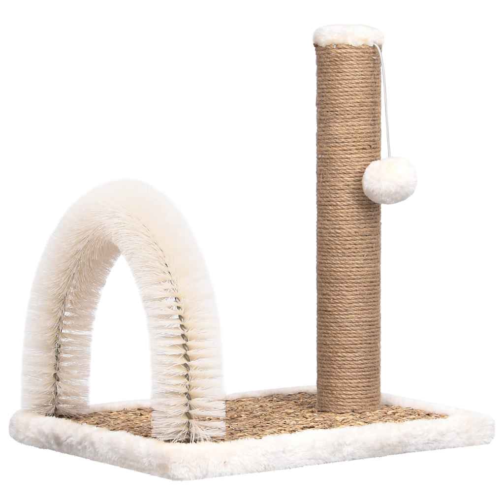 Vidaxl Cat Scratching Post avec arc de brosse et poteau de grattage