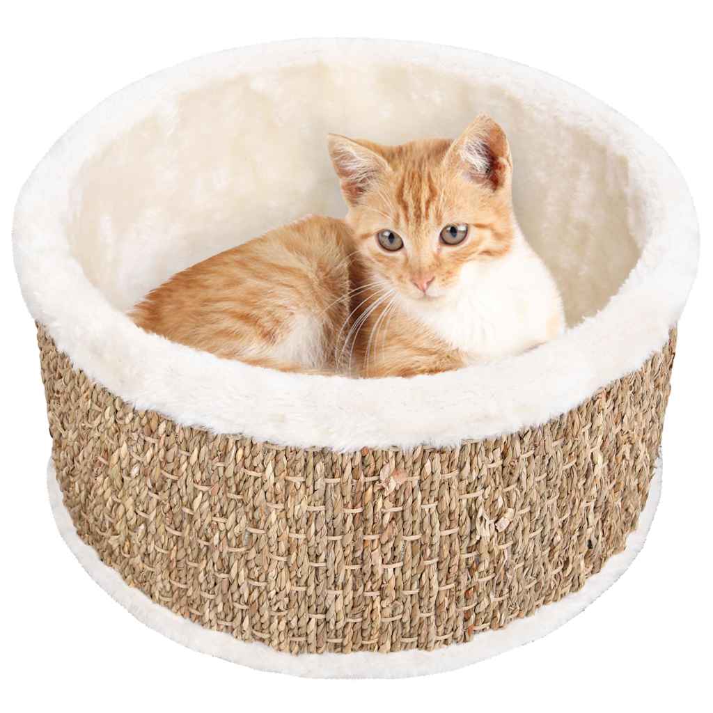 Vidaxl Cat panier autour de 36 cm d'herbe marine