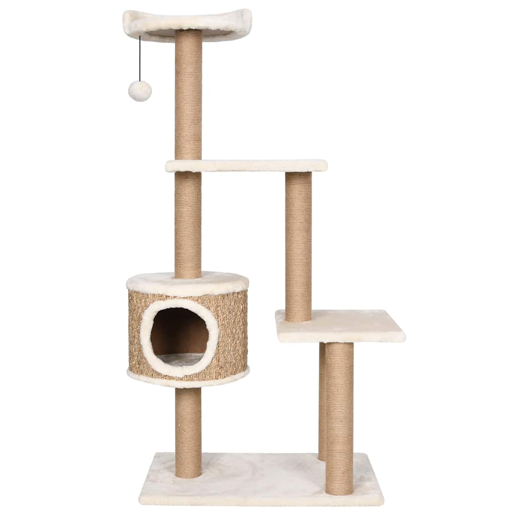 Vidaxl Cat Furniture with Scratch Posts 123 cm Sea Seafrass