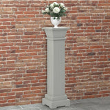 Vidaxl Plant Standard Classic Column Square 17x17x66 cm MDF Gray