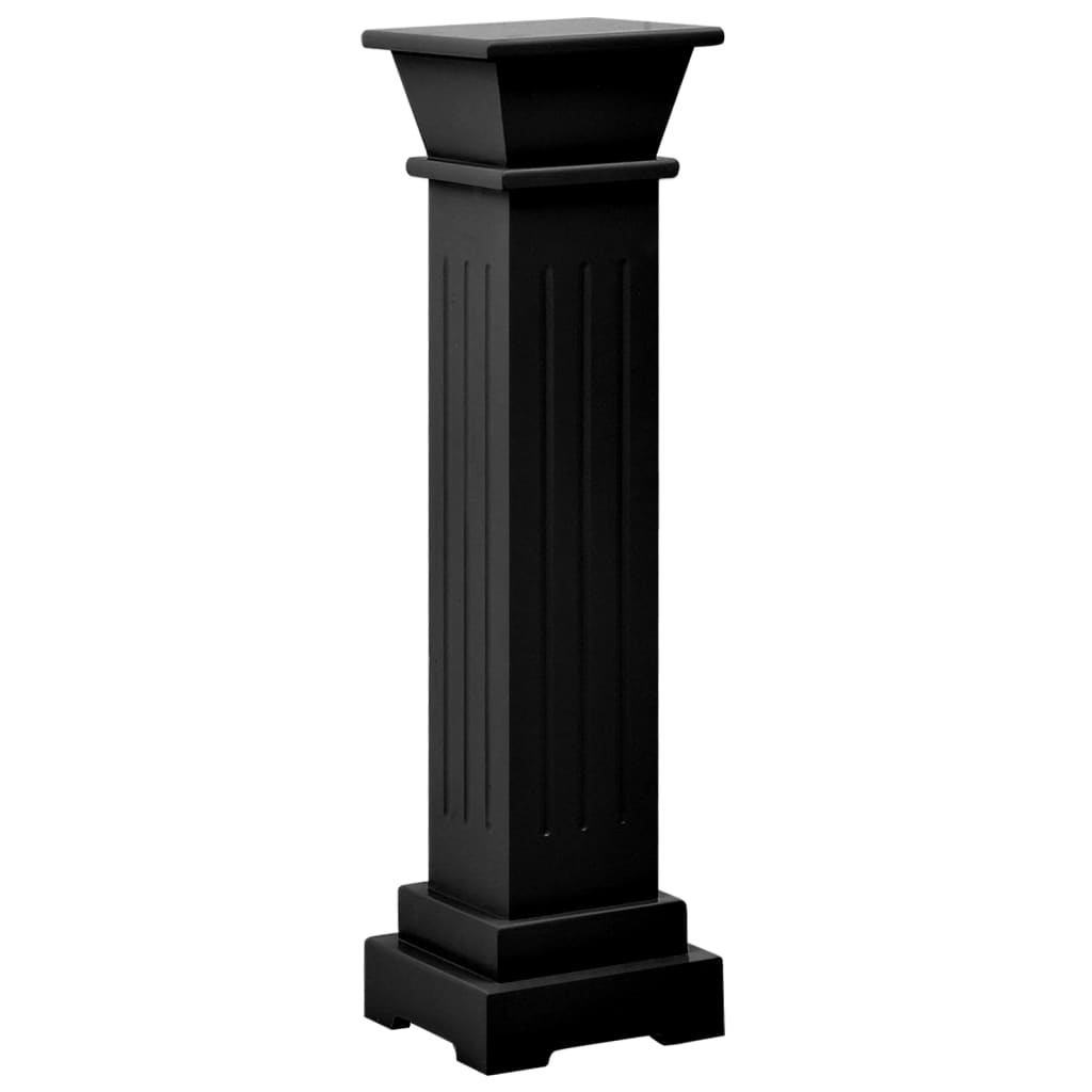 Vidaxl Plant Standard Classic Column Square 17x17x66 cm MDF Black