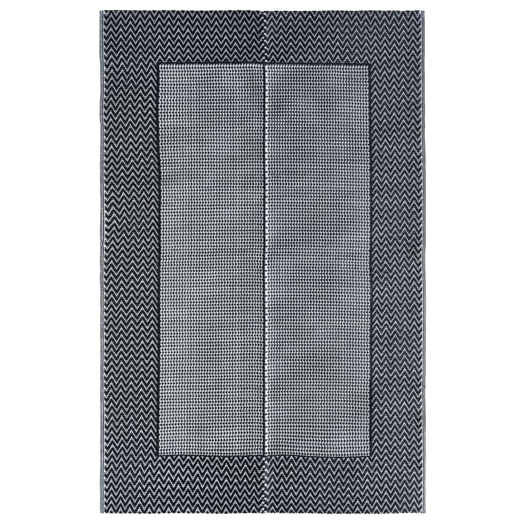 Vidaxl à l'extérieur du tapis 160x230 cm pp gris