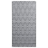 Vidaxl Outside Rug 160x230 cm PP White and Black