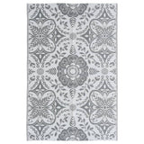 Vidaxl afuera de la alfombra Arakil 120x180 cm pp gris claro