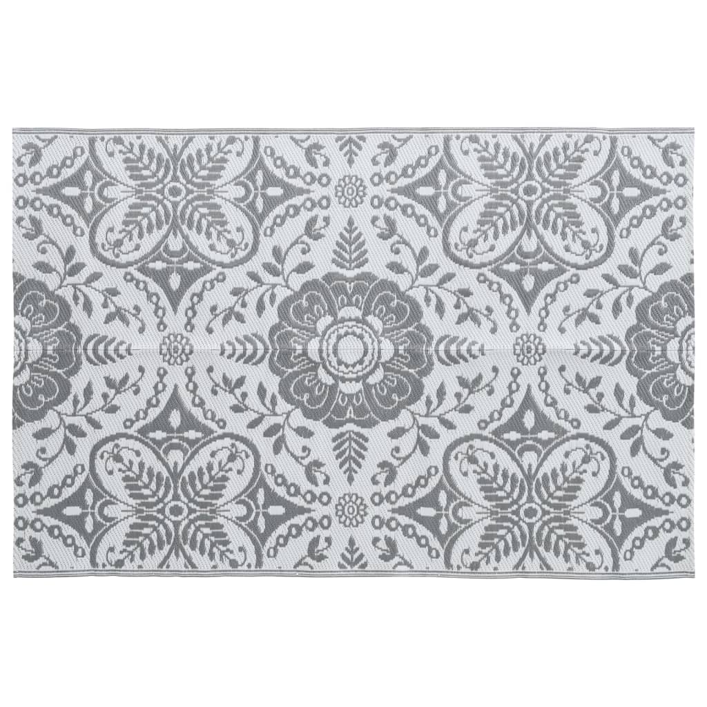 VidaXL outside rug 190x290 cm pp light gray