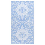 Vidaxl Fuera de la alfombra exterior 80x150 cm PP Baby Blue